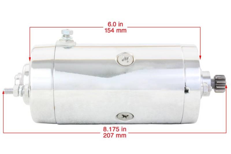 Starter Motor Prestolite Chrome~1976 Harley Davidson FLH Electra Glide