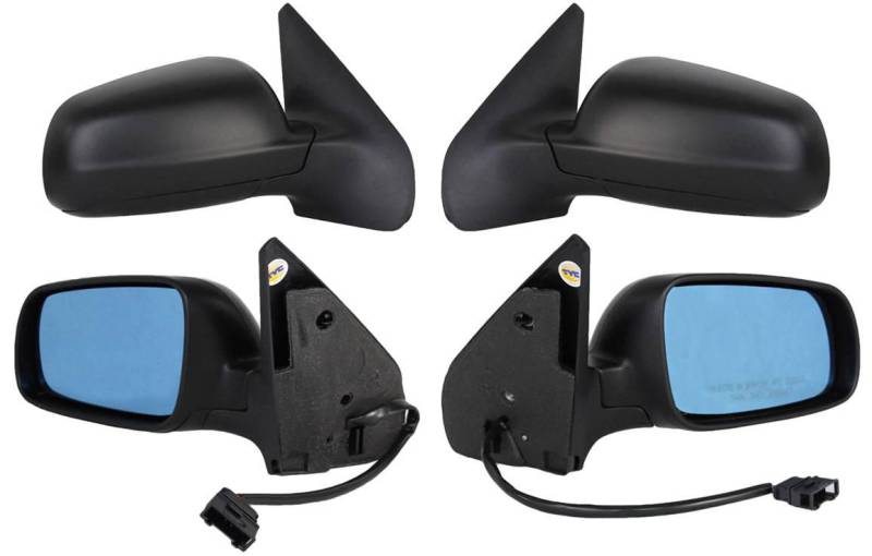 New Pair Door Mirrors Fits Volkswagen Golf 2000 Powered Heated 1J1 857