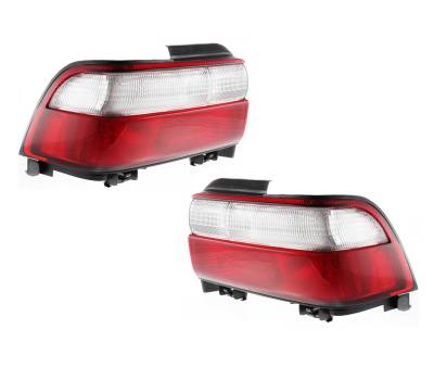 Rareelectrical - New Pair Of Tail Lights Compatible With Toyota Corolla 1996 1997 By Part Numbers To2801127