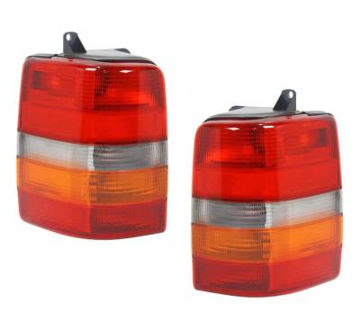 Rareelectrical - New Tail Light Pair Compatible With Jeep Grand Cherokee 1993-1998 Ch2801121 55155738Aa Ch2800121