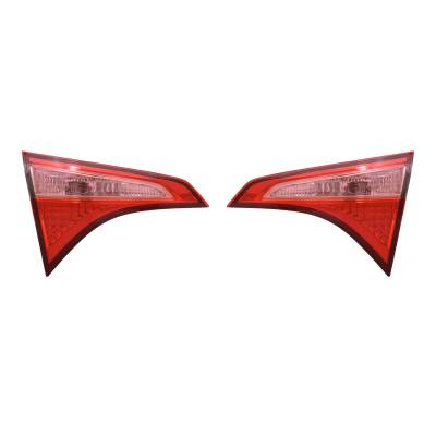 Rareelectrical - New Pair Of Inner Tail Lights Compatible With Toyota Corolla L Le 2017 81580-02A50 8159002A50