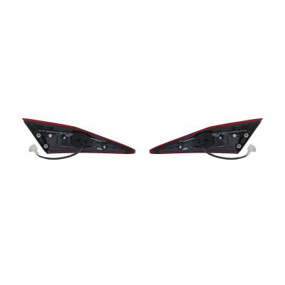 Rareelectrical - New Pair Of Inner Tail Lights Compatible With Honda Civic 2016 Ho2802112 34150-Tba-A01 34155Tbaa01