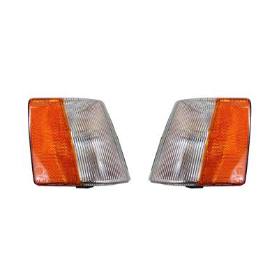 Rareelectrical - New Pair Of Side Marker Lights Compatible With Jeep Grand Cherokee 93-98 56005104 Ch2521121 56005105