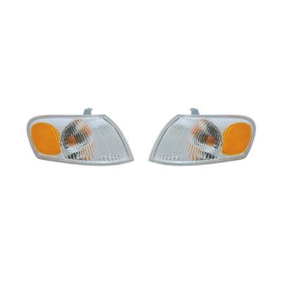 Rareelectrical - New Pair Of Turn Signal Lights Compatible With Toyota Corolla 1998-00 8151002040 To2521150