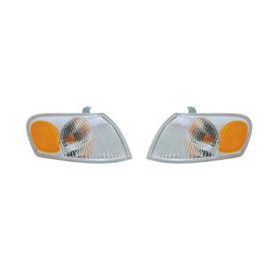 Rareelectrical - New Pair Of Turn Signal Lights Compatible With Toyota Corolla 1998-00 8151002040 To2521150