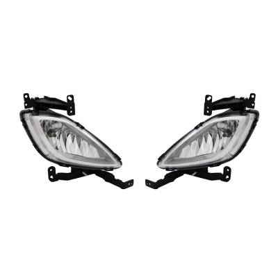 Rareelectrical - New Pair Of Fog Light Compatible With Hyundai Elantra Sedan 2011 922023X020 922013X020 92202-3X000