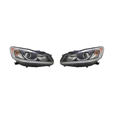 Rareelectrical - New Pair Of Headlights Fits Honda Accord Sedan 2016-2017 33100-T2a-A81 Ho2502169