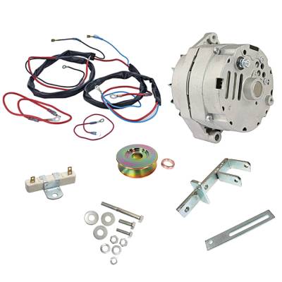 New Clockwise 63 Amp 12 Volt Alternator Conversion Kit Compatible With International Harvester