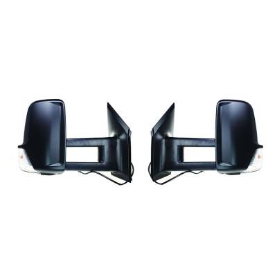 TYC - New Pair Of Towing Door Mirrors Fits Mercedes Sprinter 2006-2008 000-820-12-77