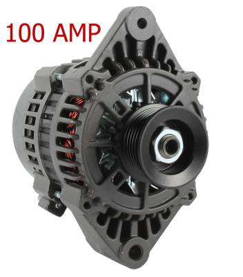Rareelectrical - New 100A High Amp Alternator Compatible With Crusader Boat 496 2001-2004 19020617 Ra097007a