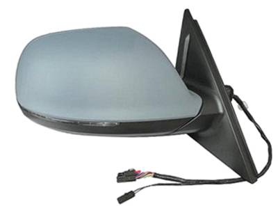 TYC - New Right Door Mirror Compatible With Audi Q5 Blind Spot Detection 2013-17 8R1-857-410-F-01C