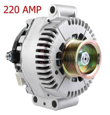 Rareelectrical - New 220A High Amp Alternator Compatible With Ford F Series Super Duty 2008-2010 7C3z10346b