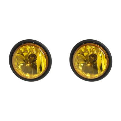 Rareelectrical - New Pair Of Yellow Fog Lights Fits Freightliner Hd Columbia 120 00-11 632497001