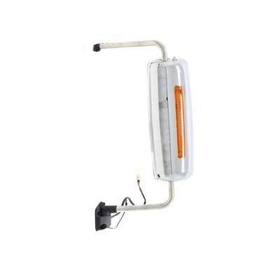 KOOL - New Chrome Left Door Mirror Compatible With International Harvester Prostar 13-17 3618472C94