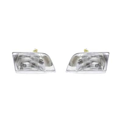 Rareelectrical - New Pair Of Headlights Fits Volvo Heavy Duty Vn Vn42t 1998-2003 8082041 8082040