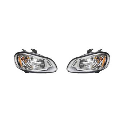 Rareelectrical - New Pair Of Headlight Fits Freightliner Fl106 2003-2013 Halogen Bulb A0651039002