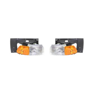 Rareelectrical - New Headlight Pair Fits Sterling Heavy Duty L 1999-10 Set Back Axle A1713344000