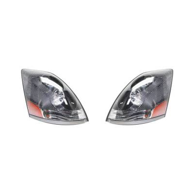 Rareelectrical - New Pair Of Headlight Fits Volvo Hd Vnl Base Tractor 2004-2015 82329127 82329124