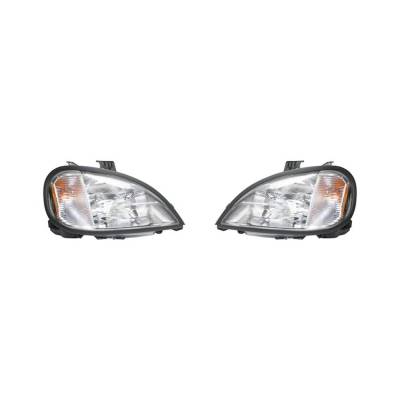 Rareelectrical - New Pair Of Headlight Fits Freightliner Columbia 120 Straight 00-04 A0632496006
