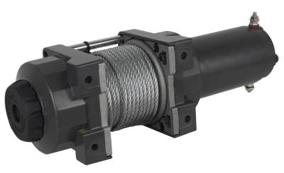 Rareelectrical - 3500Lb Atv Winch Assembly Compatible With 05-14 Kawasaki Brute Force Atv 1.21Hp 166:1 Gear Ratio