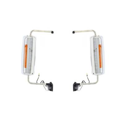 Rareelectrical - New Chrome Door Mirror Pair Compatible With International Harvester Prostar 08-12 3618472C94