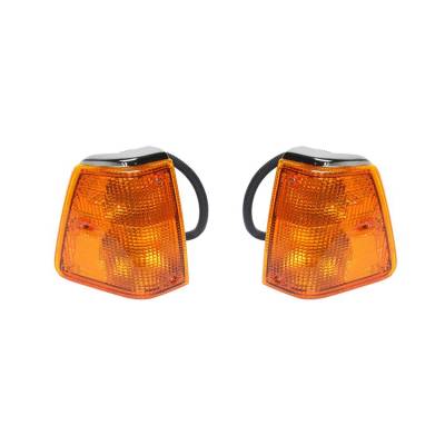 Rareelectrical - New Pair Of Turn Signal Light Fits Gmc White Hd Wia 1988-96 1997 1114976 1114975