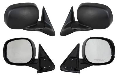 Rareelectrical - New Door Mirror Pair Compatible With Dodge 98-02 Ram 1500 2500 3500 4000 Manual Ch1320179 Ch1321179