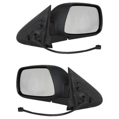 Rareelectrical - New Door Mirror Pair Compatible With Jeep 05-09 Grand Cherokee Power W/O Heat Ch1320244 Jp30el