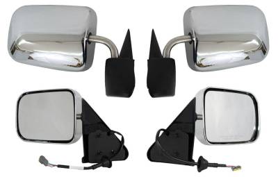 Rareelectrical - New Door Mirror Pair Compatible With Dodge 97 Ram 1500 2500 3500 4000 Power W/O Heat Ch1320132