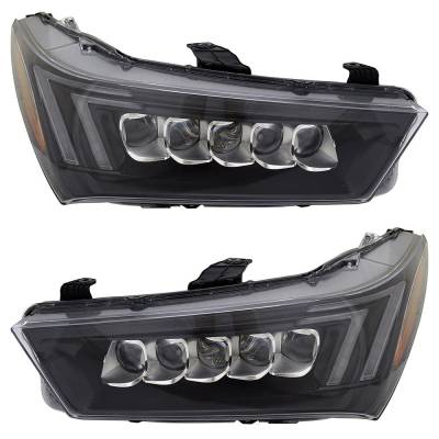 Rareelectrical - New Pair Of Headlights Compatible With Acura Mdx A-Spec Sport Utility 4-Door 3.5L 2019 2020 By Part