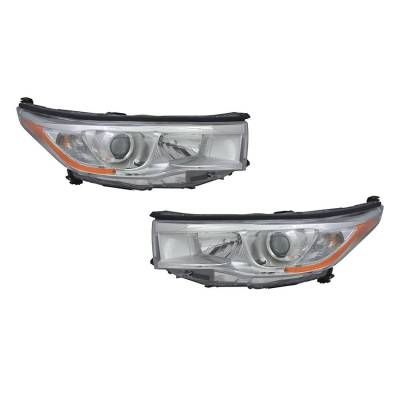 Rareelectrical - New Left And Right Head Light Compatible With Toyota Highlander 14-16 81110-0E180 811500E180