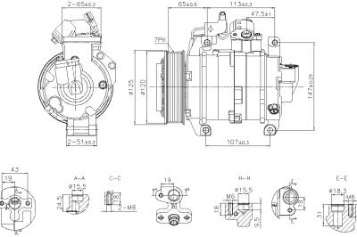 Rareelectrical - New A/C Compressor Compatible With Honda Accord Sport Special Edition By Part Numbers 891044