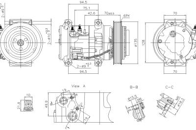 Rareelectrical - New A/C Compressor Compatible With Acura Mdx Sh-Awd By Part Numbers 891052 388105J6a03