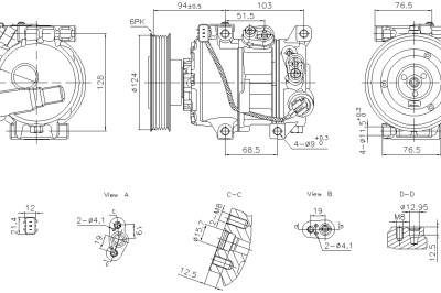 Rareelectrical - New A/C Compressor Compatible With Hyundai Accent Se By Part Numbers 890896 977011R100 977011W600