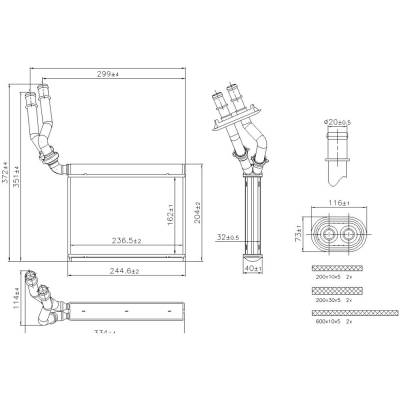 Rareelectrical - New Hvac Heater Core Compatible With Volkswagen Touareg Tdi Executive By Part Numbers 707299