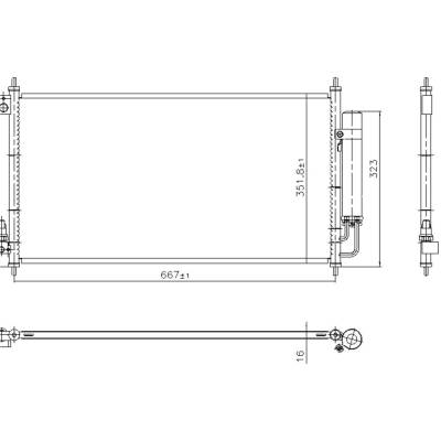 Rareelectrical - New Ac Condenser Compatible With Acura Tl Type-S By Part Numbers 940927 80110Sepa01