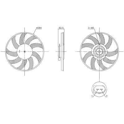Rareelectrical - New Engine Cooling Fan And Motor Compatible With Audi A6 Premium Plus By Part Numbers 850099