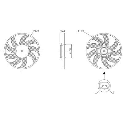 Rareelectrical - New Engine Cooling Fan And Motor Compatible With Audi A6 Premium Plus By Part Numbers 850105