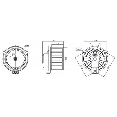 Rareelectrical - New Hvac Blower Motor Compatible With Toyota Rav4 By Part Numbers 87717 8710342060