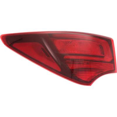 Rareelectrical - New Left Tail Lights Compatible With Hyundai Santa Fe Sport 2.0L 2.4L 2017 2018 By Part Numbers