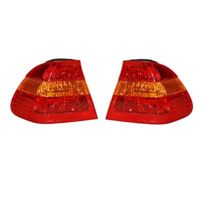 Rareelectrical - New Pair Of Tail Lights Compatible With Bmw 320I 325I Sedan 2002 2003 2004 2005 By Part Numbers