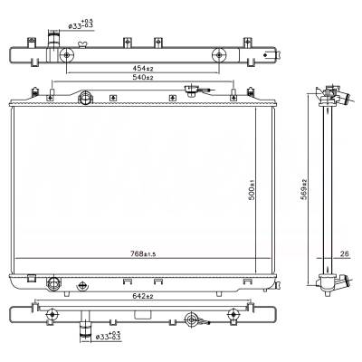 Rareelectrical - New Radiator Compatible With Honda Pilot Ex-L By Part Numbers 606314 190105J6a01