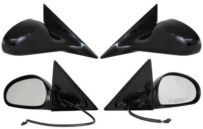 Rareelectrical - New Door Mirror Pair Compatible With Ford 94-95 Mustang Power W/O Heat Fo1320162 61554F 61509F