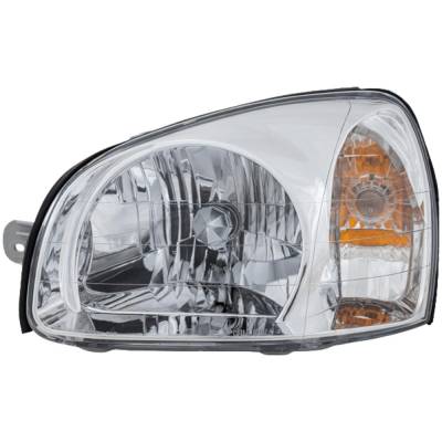 Rareelectrical - New Left Headlights Compatible With Hyundai Santa Fe 2.4L 2.7L 3.5L 2001 2002 2003 By Part Numbers