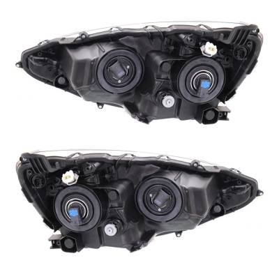 Rareelectrical - New Pair Of Halogen Headlights Compatible With Toyota Prius C Base Hatchback 4 Door 1.5L 2012 2013