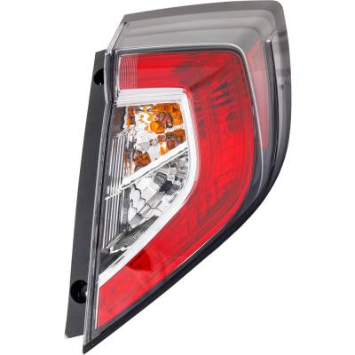 Rareelectrical - New Right Tail Light Compatible With Honda Civic 2017 2018 2019 2020 2021 By Part Numbers Ho2805116