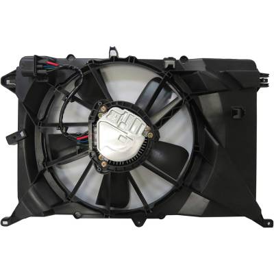Rareelectrical - New Dual Radiator And Condenser Fan Compatible With Jeep Compass Red Trailhawk High Altitude
