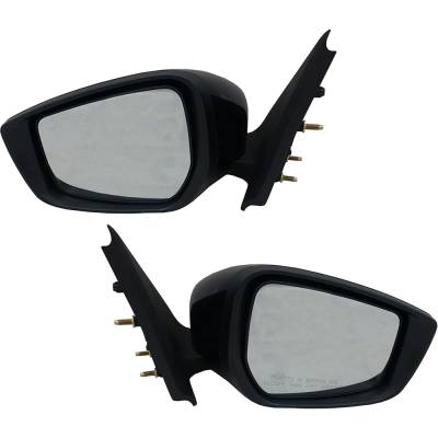 Rareelectrical - New Pair Of Mirrors Compatible With Nissan Versa 1.6 S Plus Sv Sedan 4-Door 2015-2019 By Part