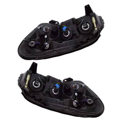 Rareelectrical - New Pair Headlights Compatible With Buick Lucerne Cx Sedan 4 Door 3.8L 3.9L 2008 2009 2010 2011 By