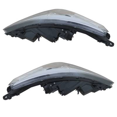 Rareelectrical - New Pair Of Headlights Compatible With Hyundai Accent Gls Sedan 2014 2015 By Part Numbers Hy2503191
